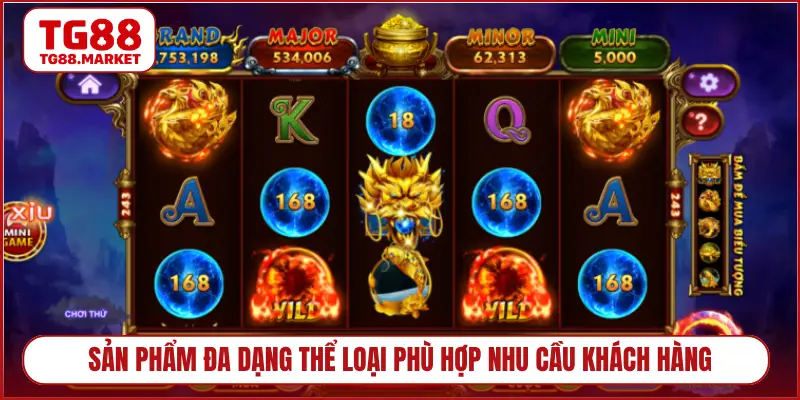 Sản phẩm đa dạng thể loại phù hợp nhu cầu khách hàng