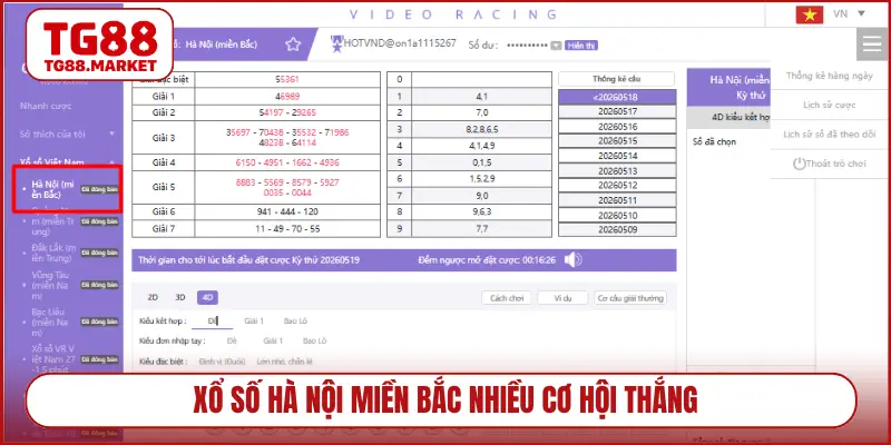 Xổ số Hà Nội miền Bắc nhiều cơ hội thắng